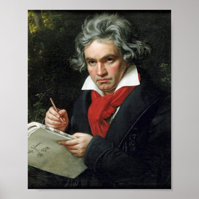 Affiche Beethoven Portrait de Joseph Karl Stieler (Devant)