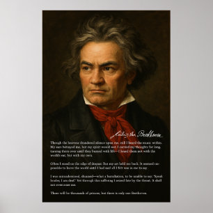 Affiche Beethoven - Un portrait du génie et de la résoluti