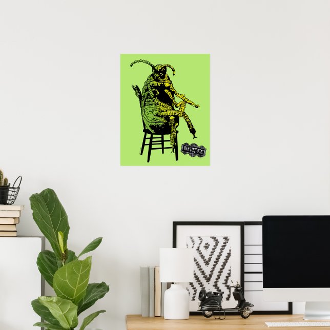 Affiche Beetlejus | Le dendroctone en fauteuil (Bureau à domicile)