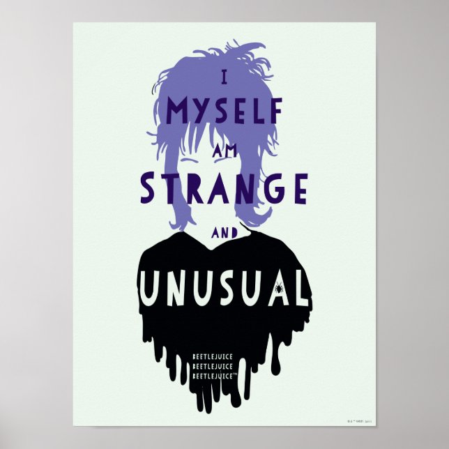 Affiche Beetlejus | Lydia Graphisme "étrange et inhabituel (Devant)