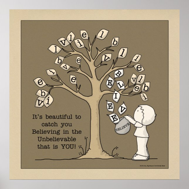 Affiche Be'FEUILLE - Attraper les Feuilles (Devant)