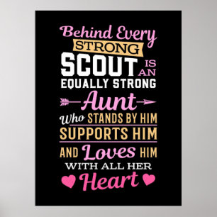 Affiche Behind Scout Is A Strong Aunt