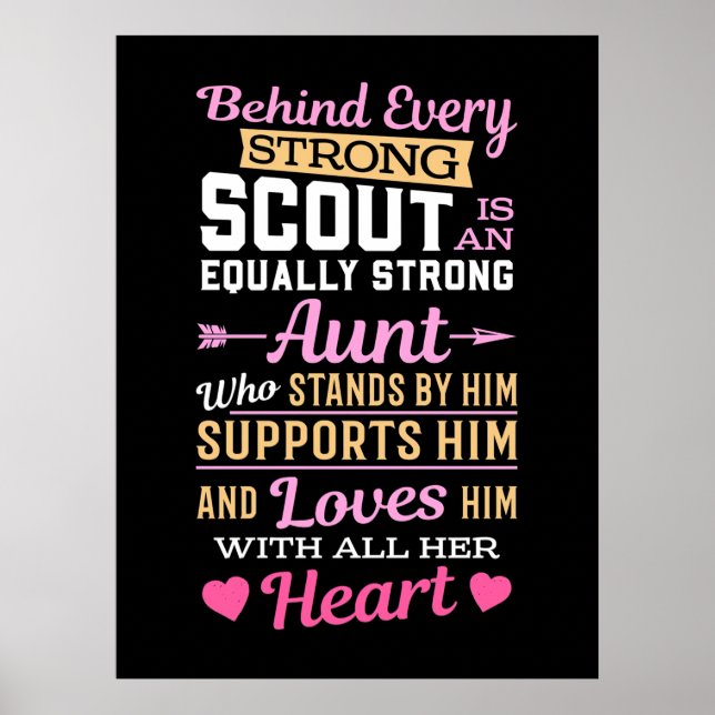 Affiche Behind Scout Is A Strong Aunt (Devant)