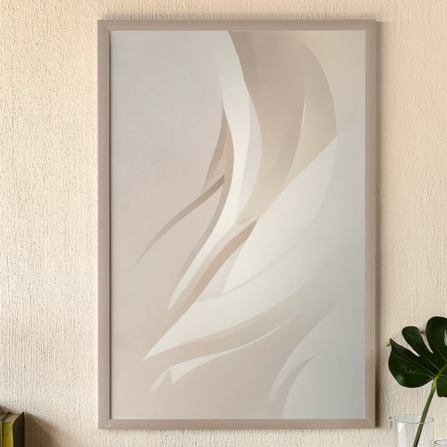 Affiche Beige Ethéal Art Abstrait (Créateur téléchargé)