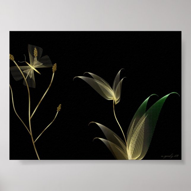 Affiche Beige sur Noir (Devant)