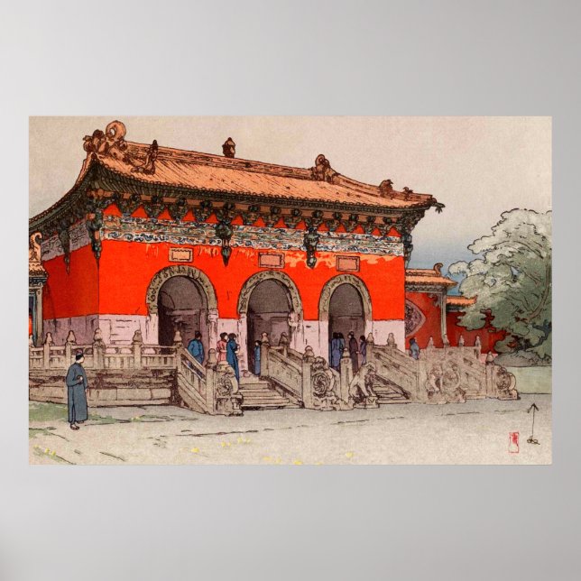 Affiche Beiling Mausoleum, Liaoning, China Yoshi Hiroshi (Devant)