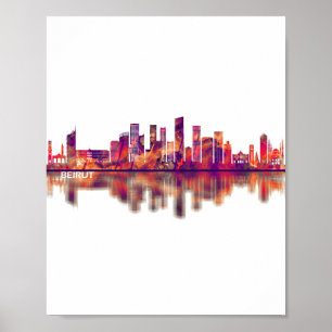 Affiche Beirut Lebanon Skyline