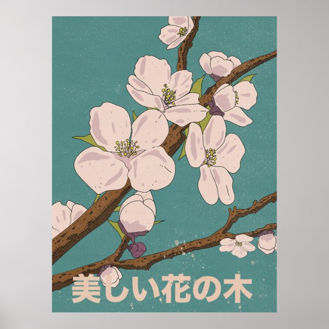 Affiche Bel arbre en fleurs (Devant)