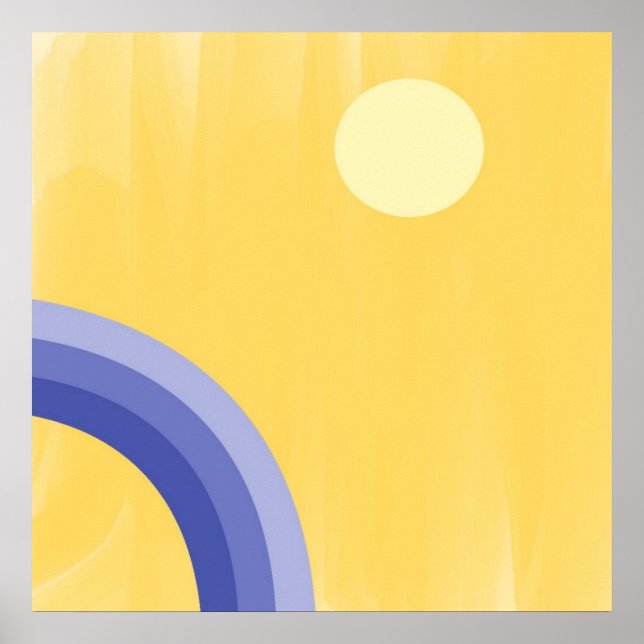 Affiche bel art abstrait (Devant)