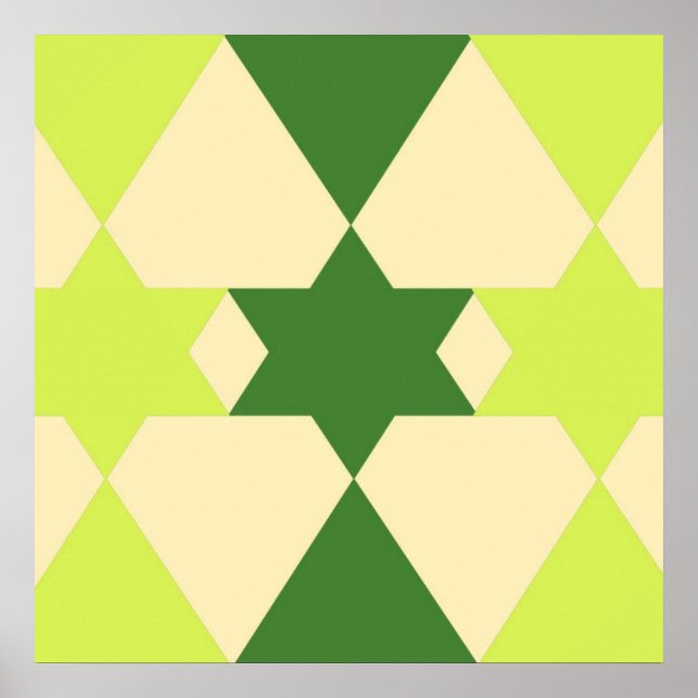 Affiche bel art abstrait moderne (Devant)