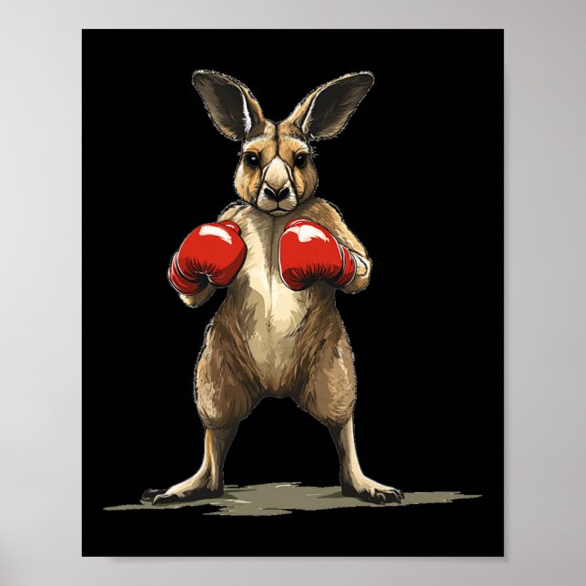 Affiche Bel Kangaroo Fighter Pour Un Knockout Hilarious (Devant)