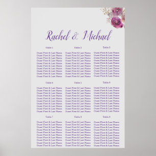 Affiche Bel Mariage de charme Floral
