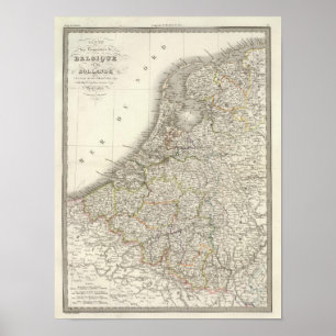 Affiche Belgique, Hollande - Belgique, Pays-Bas