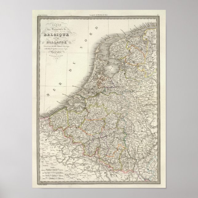 Affiche Belgique, Hollande - Belgique, Pays-Bas (Devant)