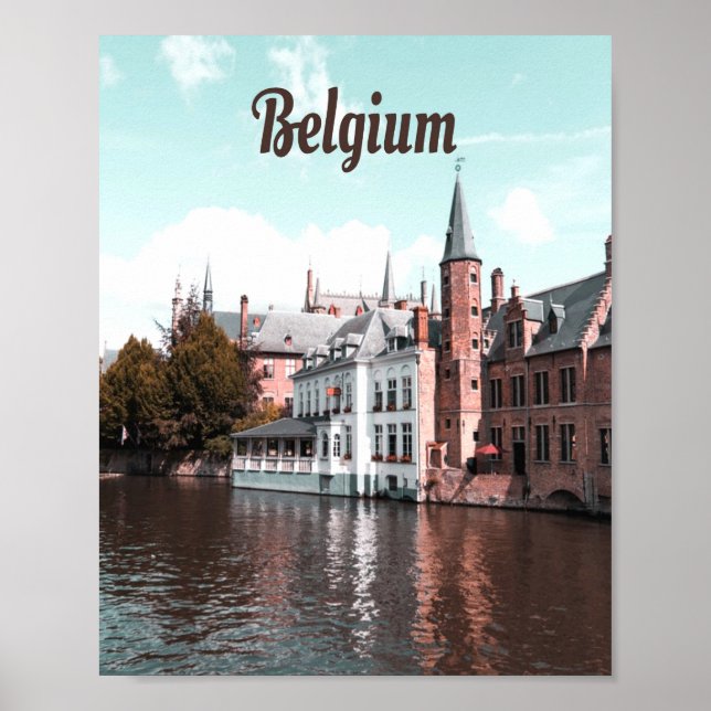 Affiche Belgium Brussels Canal (Devant)