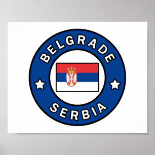 Affiche Belgrade Serbie