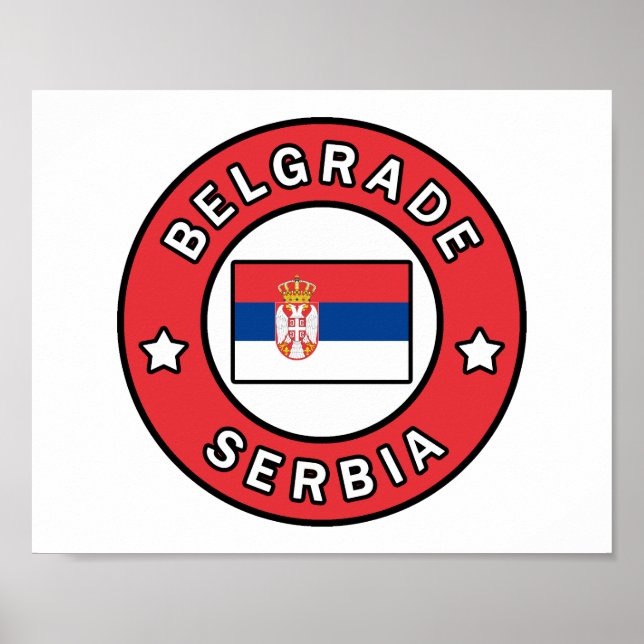 Affiche Belgrade Serbie (Devant)