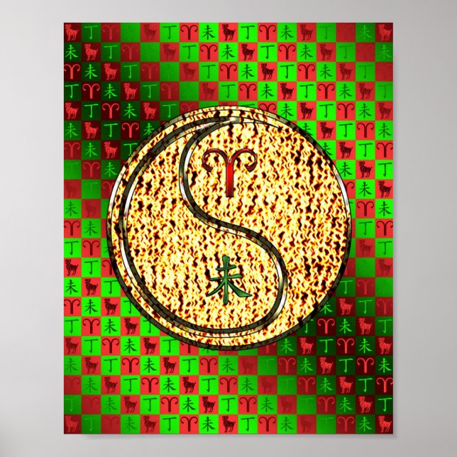 Affiche Bélier et chèvre (Devant)