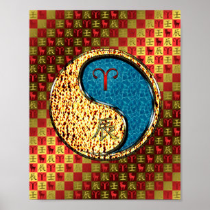 Affiche Béliers et Dragon d'eau