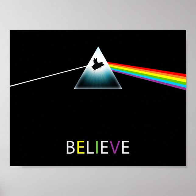 Affiche Believe-Flying Pig Prism (Devant)