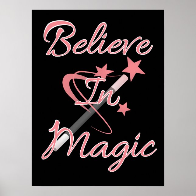 Affiche Believe In Magic Inspirational Quote (Devant)