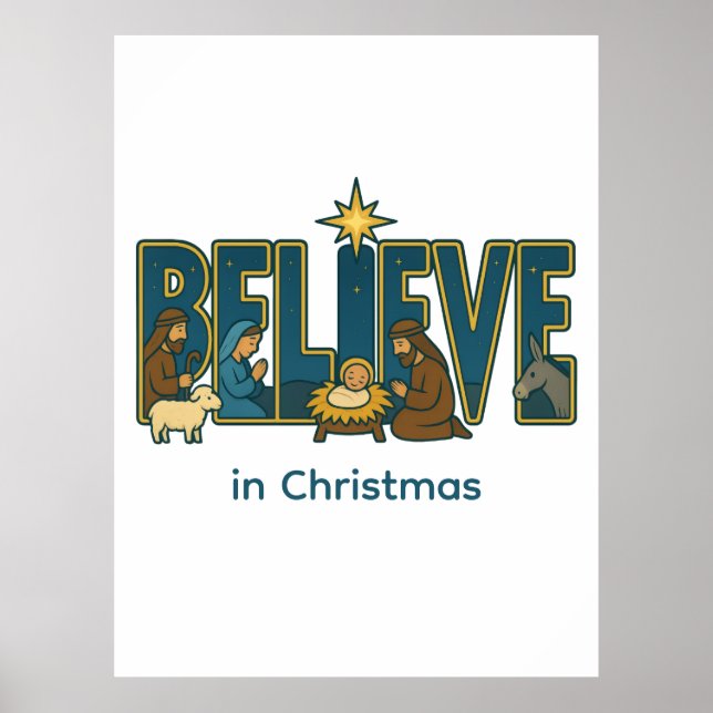 Affiche Believe Nativity  (Devant)
