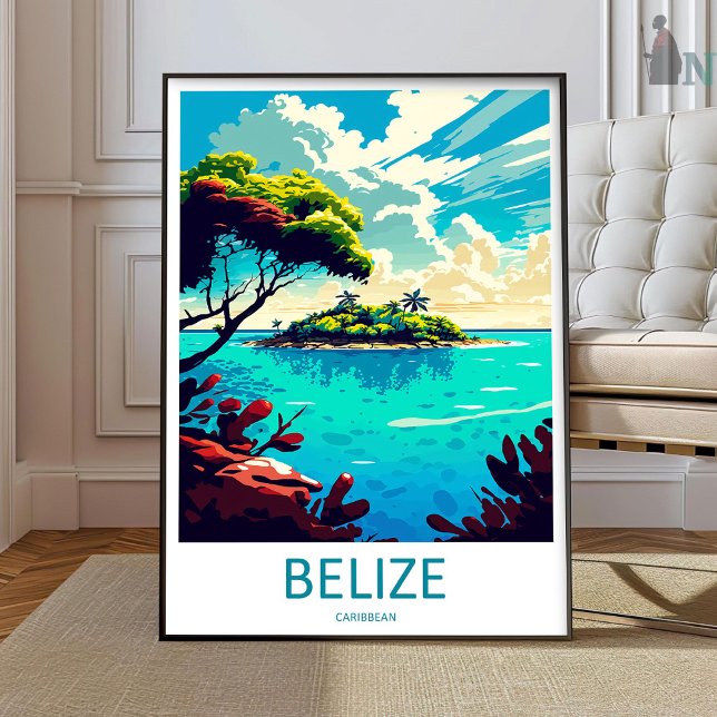 Affiche Belize Travel Print Wall Art Belize Wall Hanging  (Créateur téléchargé)