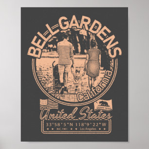 AFFICHE BELL GARDENS CALIFORNIA - VETERANS PARK