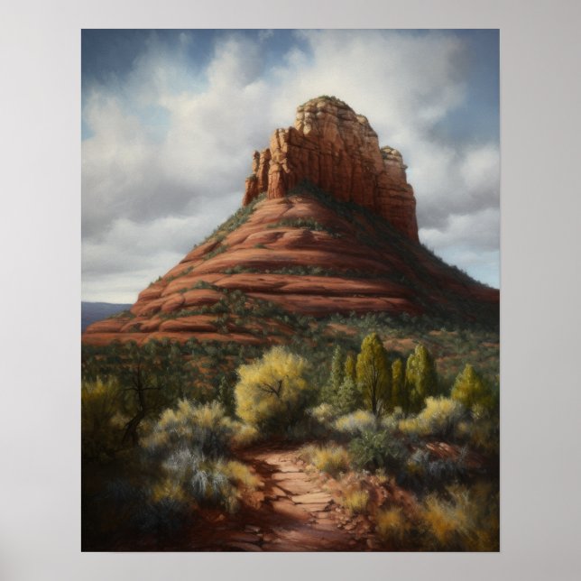 Affiche Bell Rock Sedona Arizona Peinture Art Imprimer Pos (Devant)