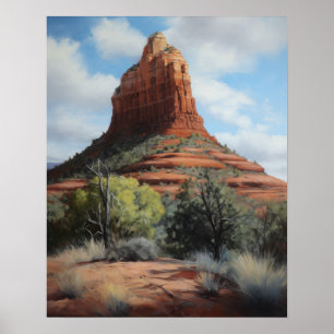 Affiche Bell Rock Sedona Arizona Peinture Art Imprimer Pos