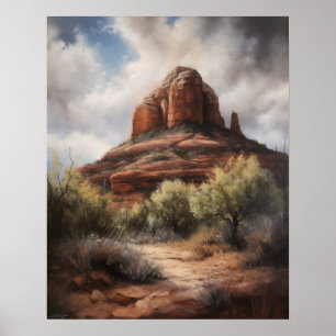 Affiche Bell Rock Sedona Arizona Peinture Art Imprimer Pos