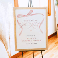 BELLA Blush Bow She's Tying the Knot Fête des mari