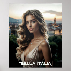AFFICHE BELLA ITALIA - L'AMOUR DE L'ITALIE