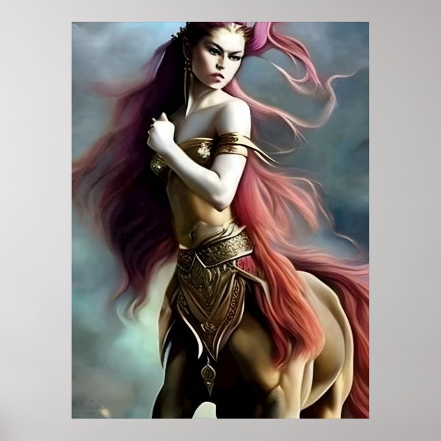 Affiche Belladria - AI Imaginaire Art numérique d'impressi (Devant)