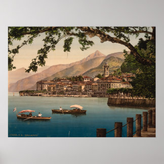 Affiche Bellagio I, Lac de Côme, Lombardie, Italie