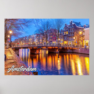 Affiche Belle Amsterdam, Pays-Bas
