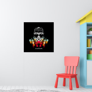 Affiche Belle araignée automnale avec Casquette Dewdrop