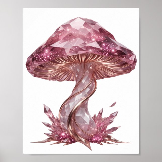 Affiche Belle ART ABSTRAIT Rose Design Moderne (Devant)
