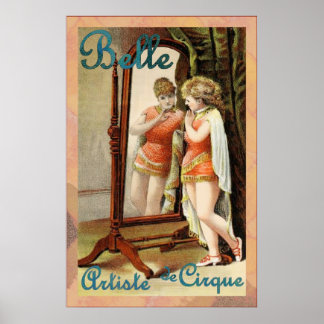 Affiche Belle ~ Artiste de Cirque ~ Cirque Vintage