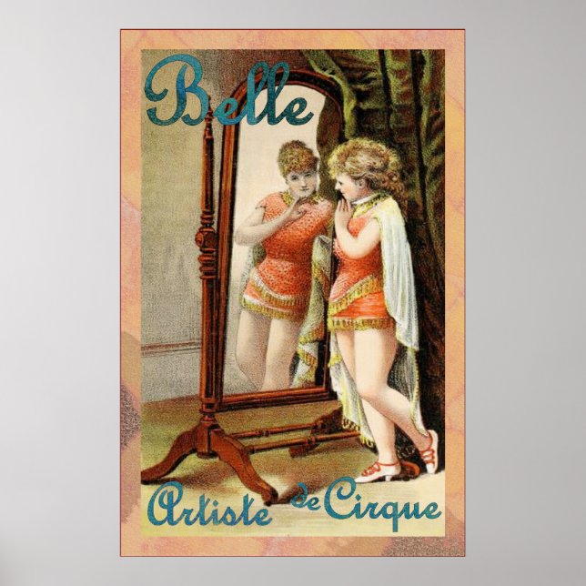Affiche Belle ~ Artiste de Cirque ~ Cirque Vintage (Devant)