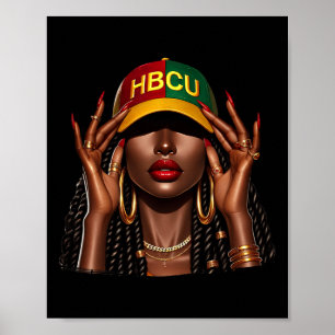 Affiche Belle Black Women Hbcu Black History Mois Gir