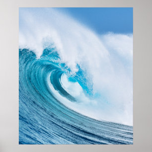 Affiche Belle Blue Ocean Beach Waves