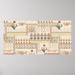 Affiche Belle boughole florale sans parfum ethnique