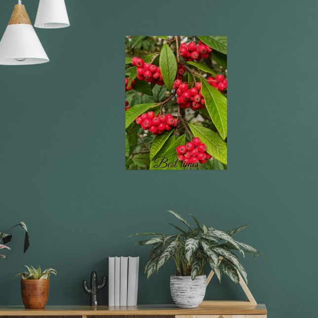 Affiche Belle carte de salutation aux fruits d'automne (Salon 1)