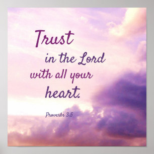 Affiche Belle citation de la Bible Verse