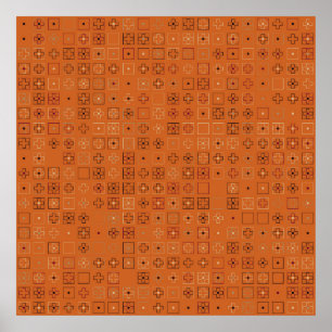 Affiche Belle conception géométrique motif abstrait, art,