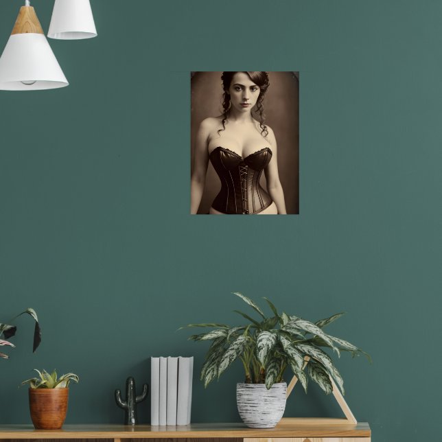 Affiche Belle Corset Victorienne (Salon 1)