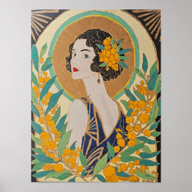 Affiche Belle d'Acacia Doré (Devant)