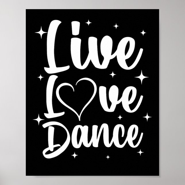 Affiche Belle Danse Art Pour Danseurs Hommes Femmes Garçon (Devant)