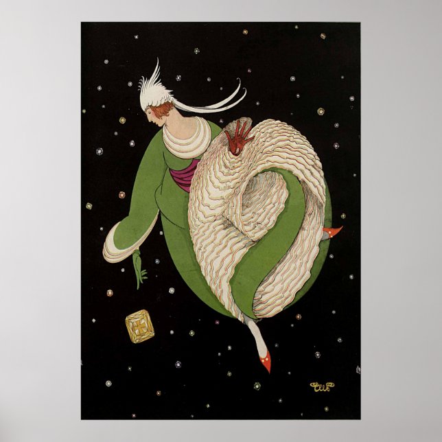 Affiche Belle Epoque - La femme et les étoiles (Devant)